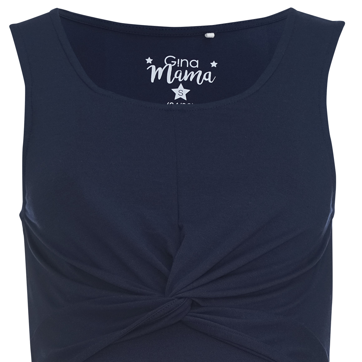 Damen Still-Top unifarben dunkelblau