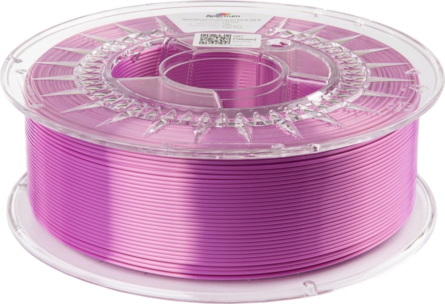 Spectrum  SILK PLA Taffy Pink, 1,75 mm (1.000 g)    PLA-Filament mit Silk-Effekt