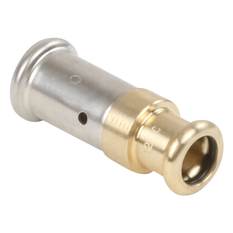 Henco pers overgangsstuk messing 12x16mm