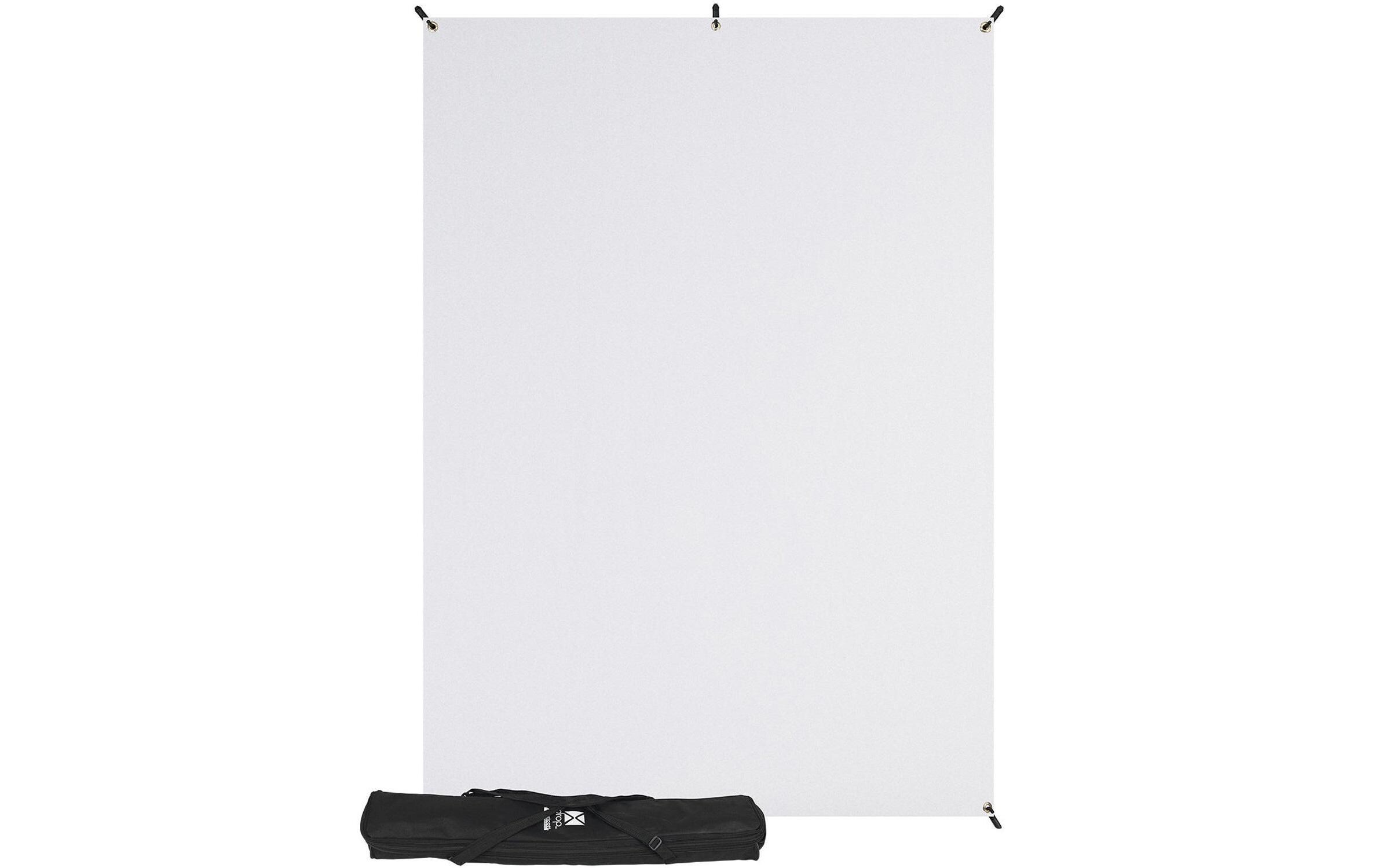 Hintergrundsystem X-Drop Kit 1.5 x 2.1 m Weiss<br>Ideales Hintergrundsystem für unterwegs