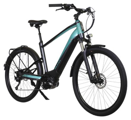 Vélo d'Exposition - Vélo de Ville Électrique Sunn Urb Sleek Woman Shimano Altus 9V 400 Wh 650b Noir / Turquoise 2023
