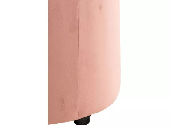 Tabouret - Velours - Rose - Pantin