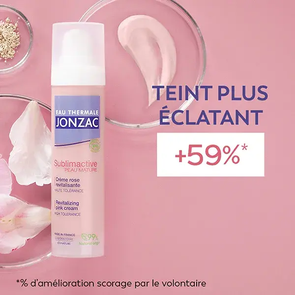 Jonzac Água Termal Sublimativa Pele Madura Creme Revitalizante Orgânico de Rosas 40ml