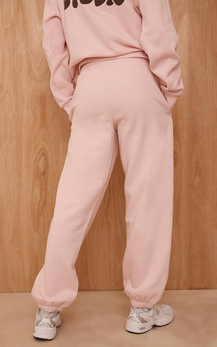 Rose Jogging À Chevilles Resserrées Imprimé Plt Studio