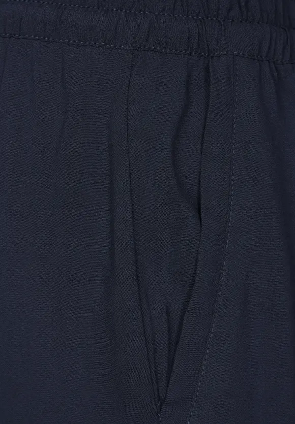 Viskose Loose Fit Hose - deep blue