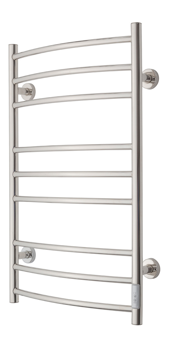 TVS Design Eldo 9 gebogen elektrische radiator RVS 120W 86x53cm