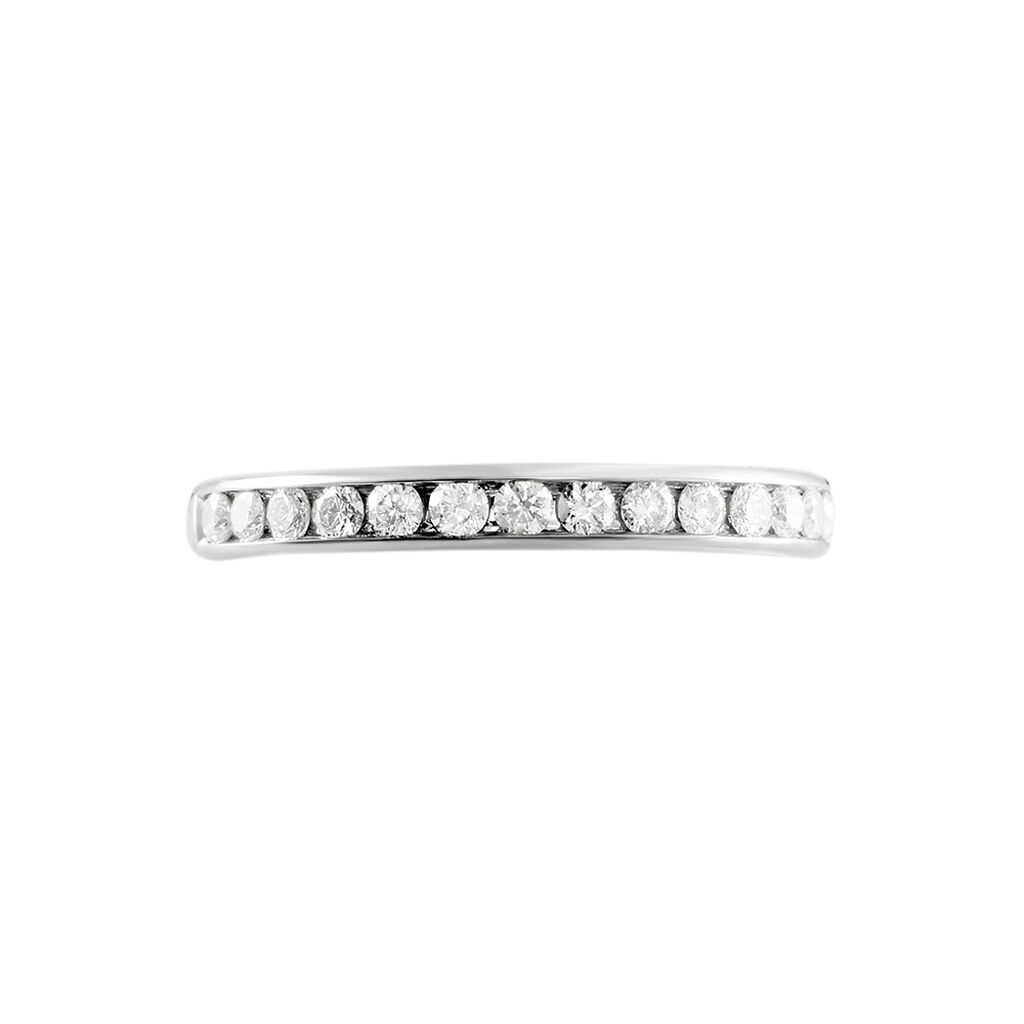 Alliance Laurie Demi-tour Or Blanc Diamant