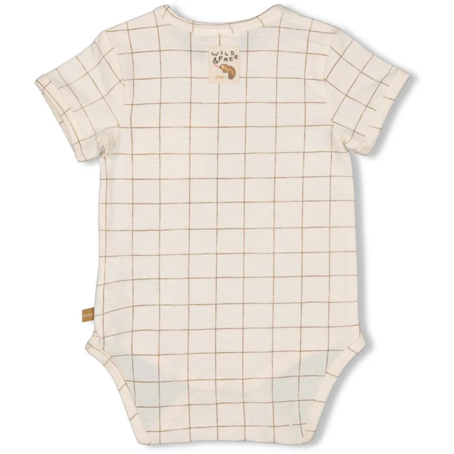 Feetje Kurzarmbody Chameleon Offwhite
