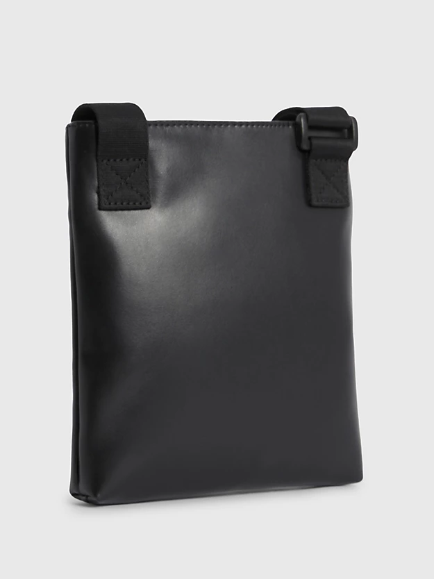 Bolsa de ombro plana com logotipo