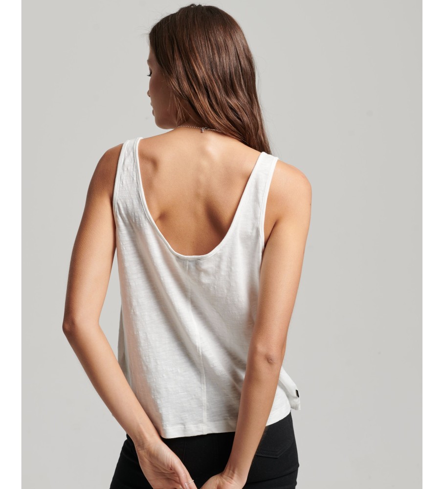 Camiseta de malha Superdry Studios, branca