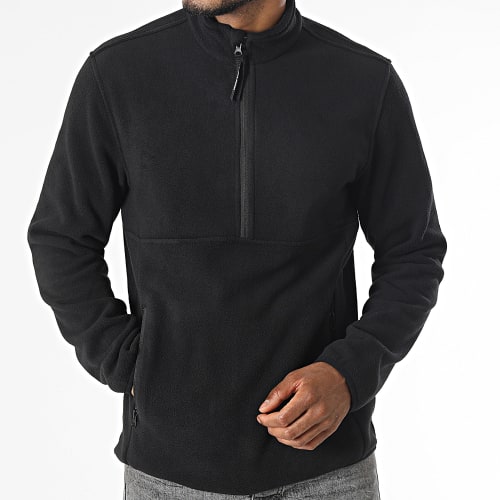 Veste Polaire Col Zippé Flame Fleece Noir