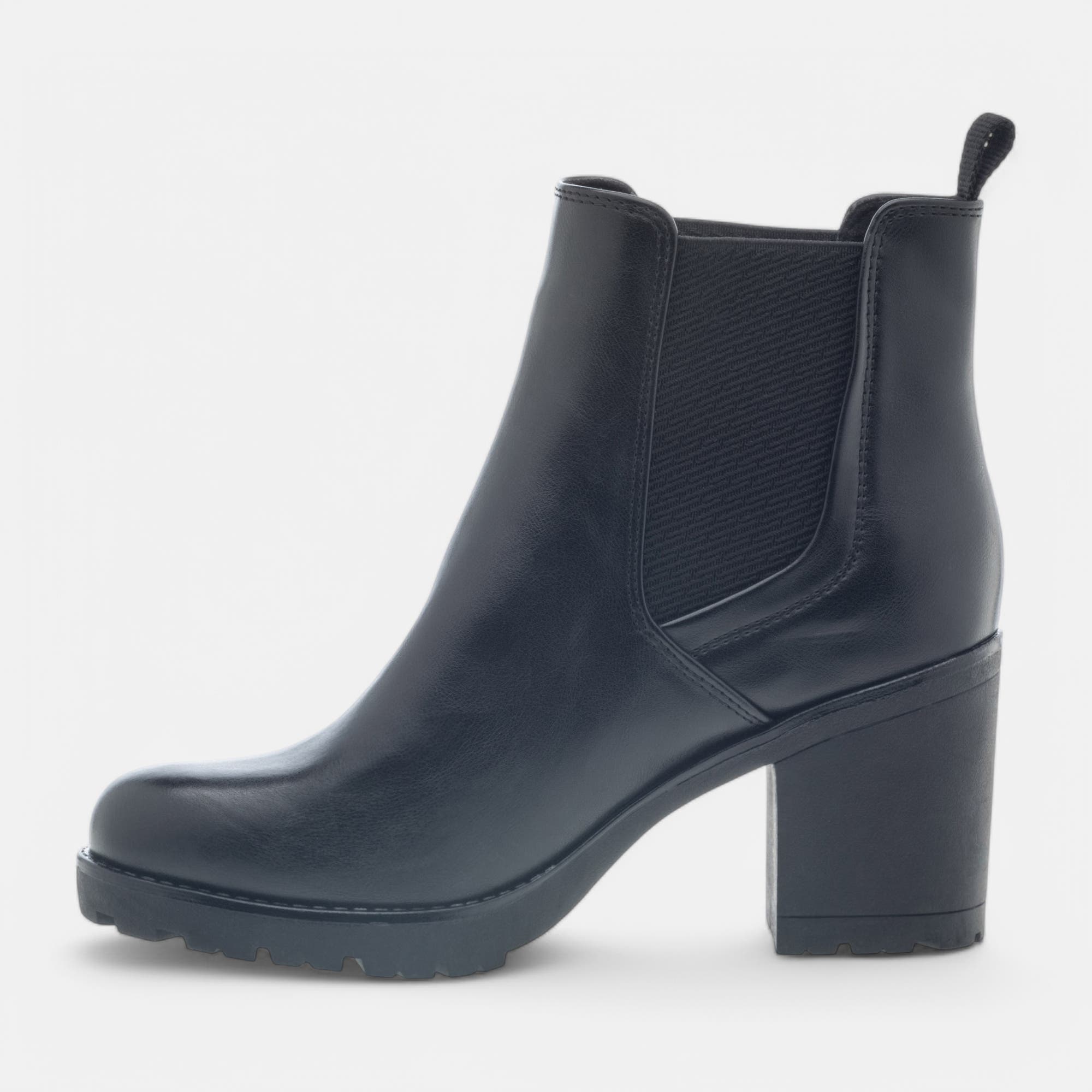 Boots chelsea à talon Femme noir