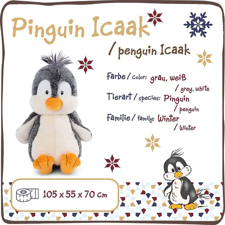 NICI 47267 Pinguin Icaak, 105 cm