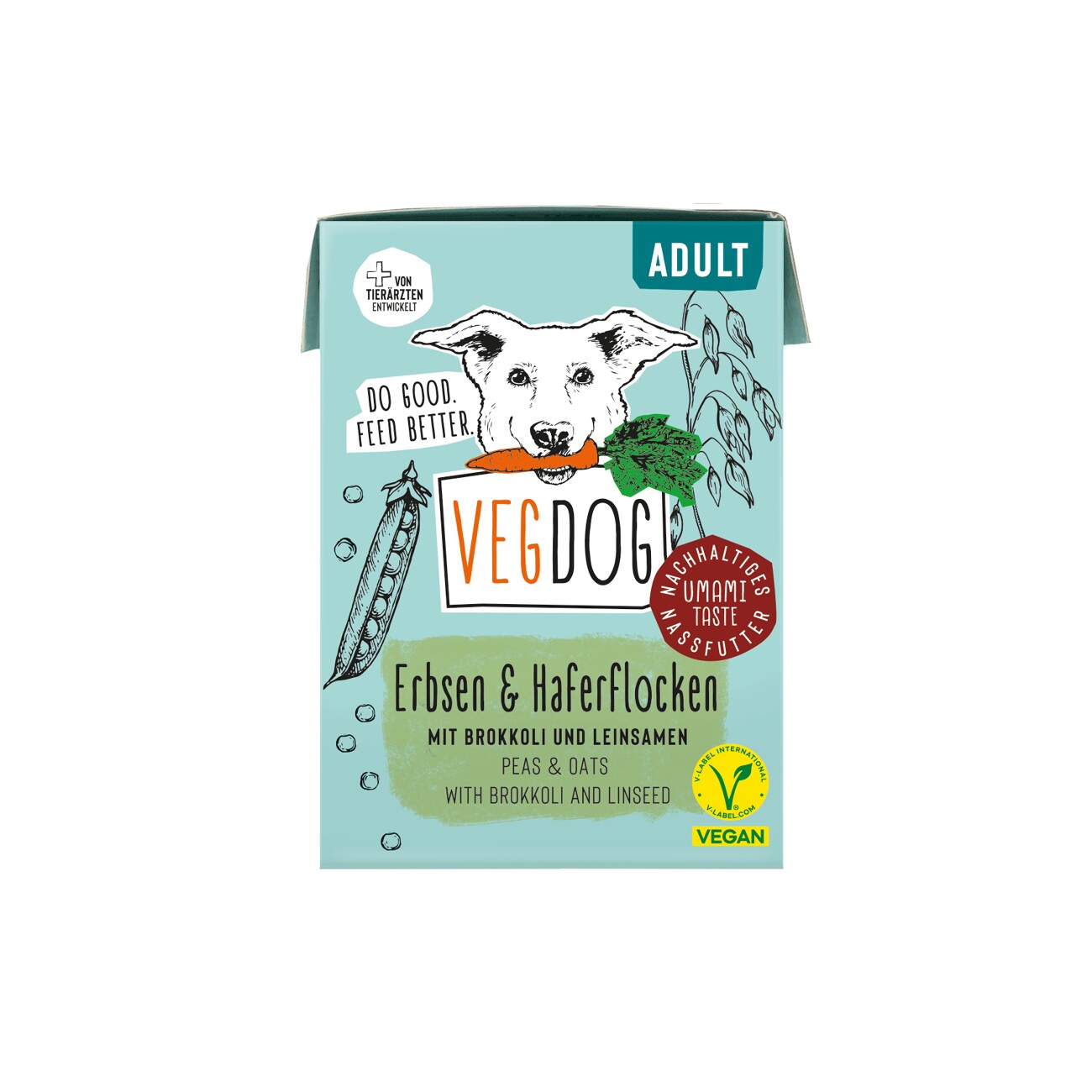 VEGDOG Nassfutter Adult Tetra Pak Vorteilspack 10x200 g