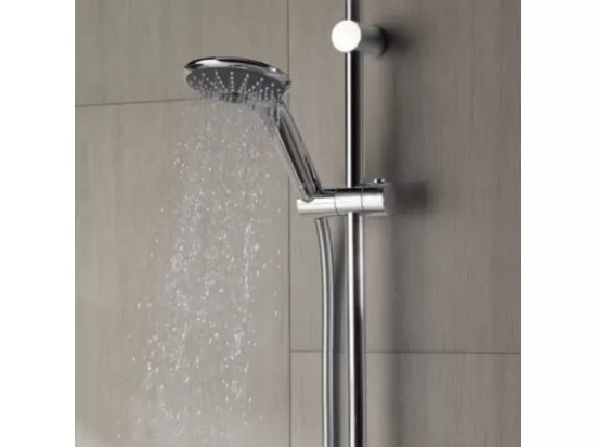 Pommeau de douche GROHE Quickfix Vitalio Joy 110 Massage 3 jets avec barre + nettoyant GrohClean