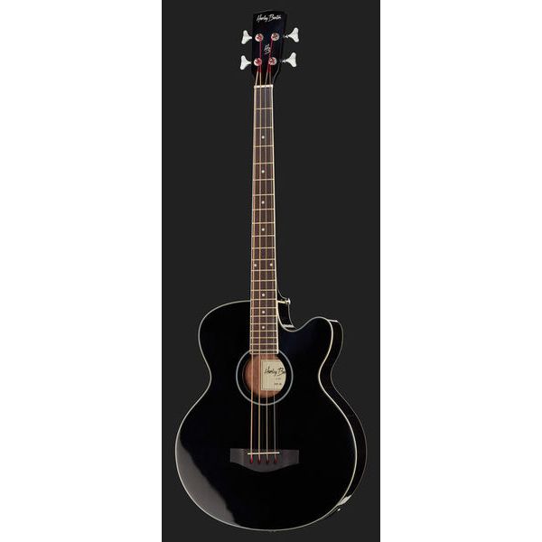 Harley Benton B-30BK Acoustic Bass Bundle