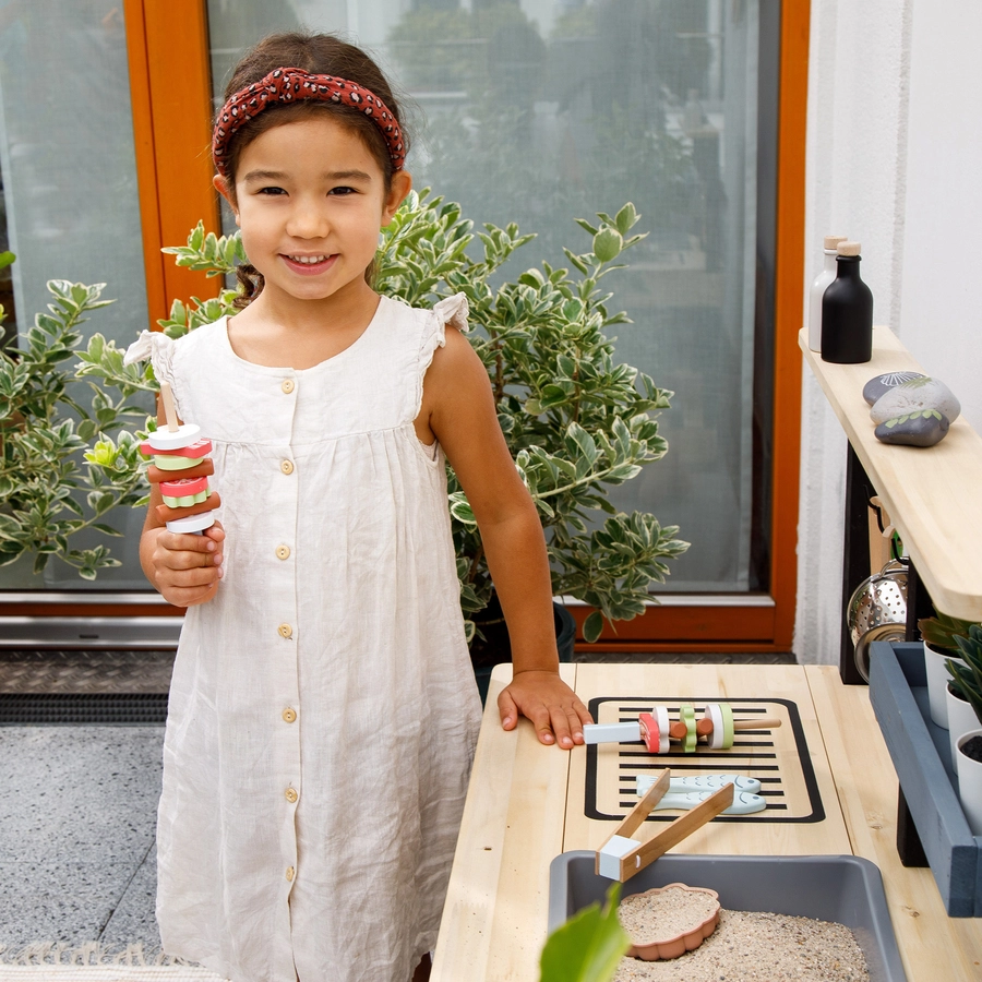 MUDDY BUDDY® Matschküche Grill & Chill, natur-schwarz