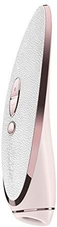 Satisfyer - Haute Couture - Drukgolfvibrator - Zwart - Echt Leer en RVS