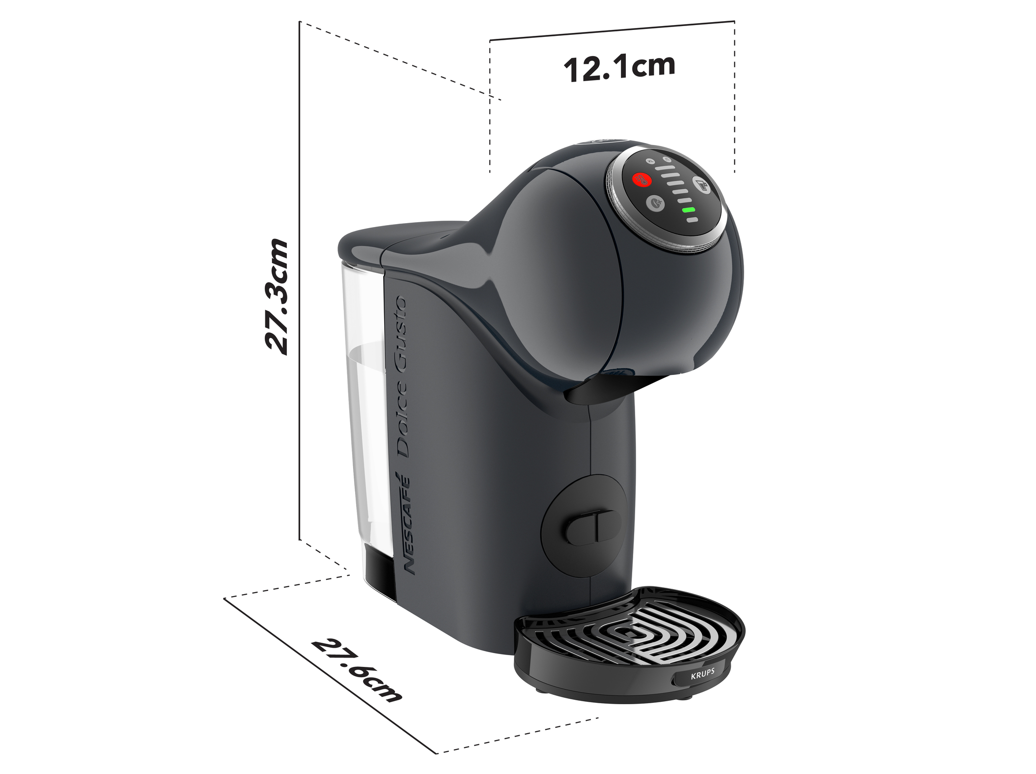 MÁQUINA DE CAFÉ KRUPS NESCAFÉ DOLCE GUSTO GENIO S PLUS KP3408P16 - PRETA