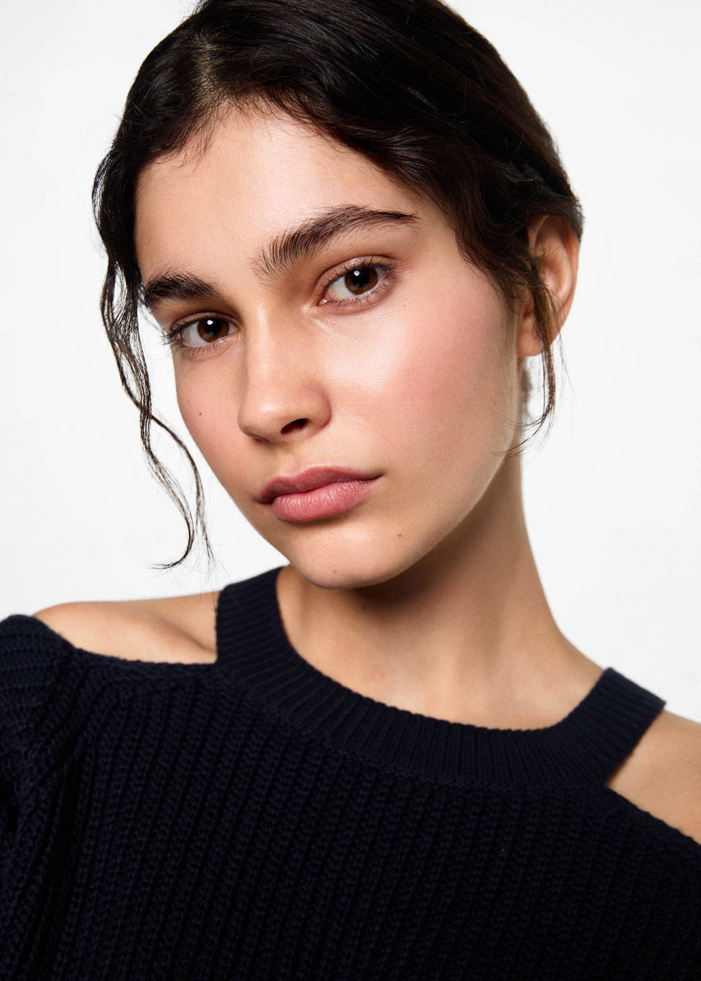 MANGO TEEN gebreide trui donkerblauw