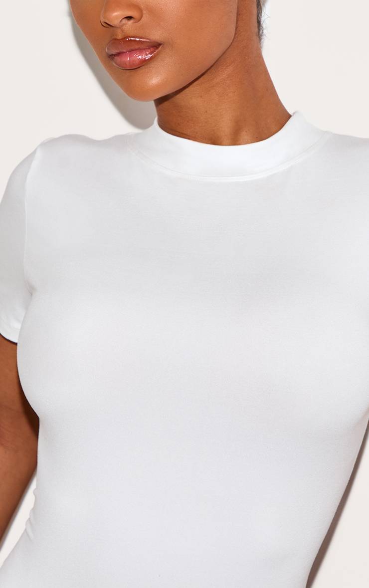 Blanc Body Sculptant À Manches Courtes Shape