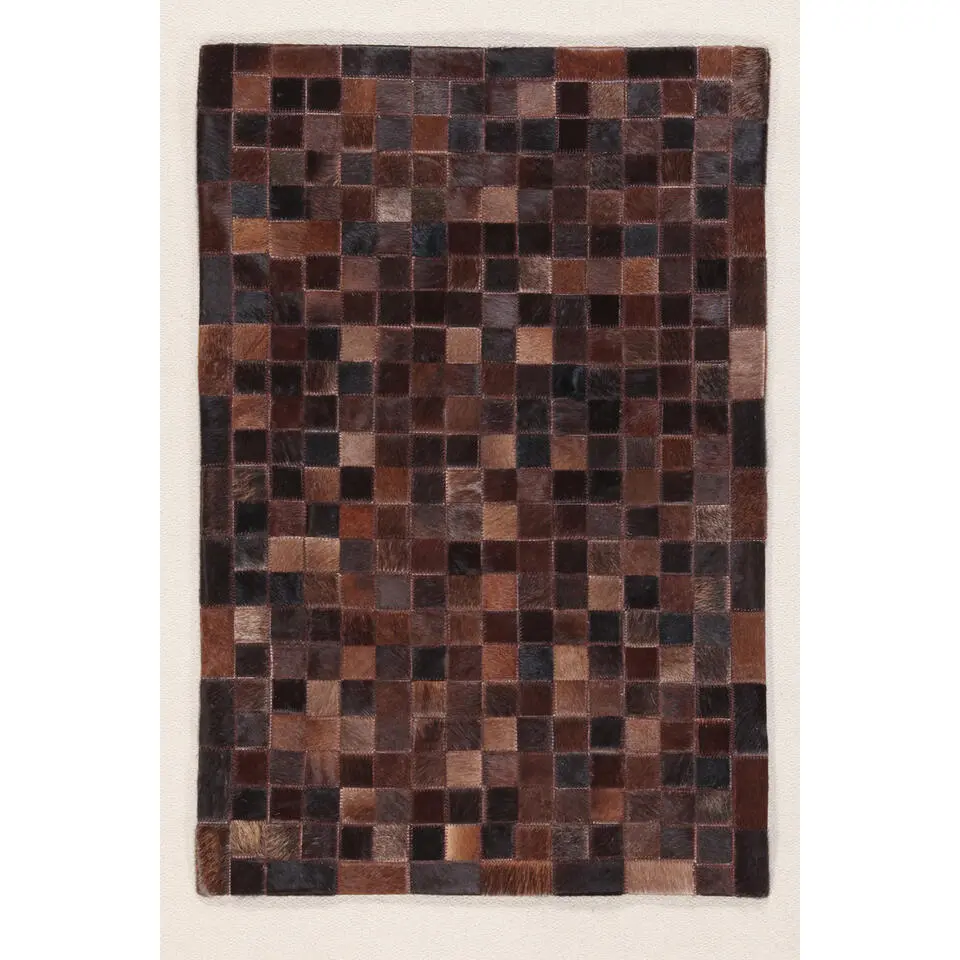Dutch Lifestyle - Leder - Vloerkleed - 160x230cm - Bruin
