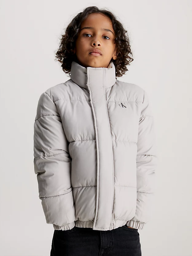 Jaqueta de plumas dupla face oversized