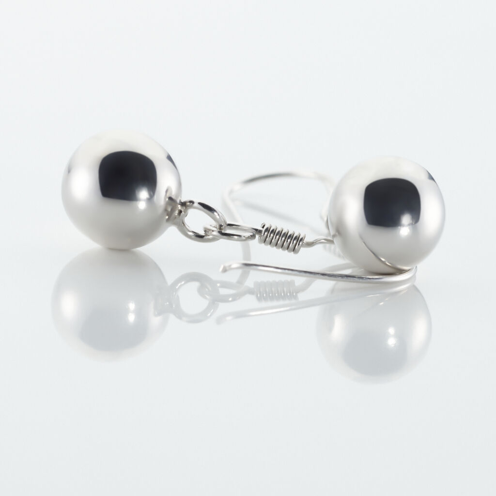 Boucles D'oreilles Pendantes Aricia Argent Blanc