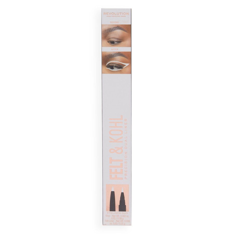 Makeup Revolution Felt & Kohl Eyeliner White 1pcs