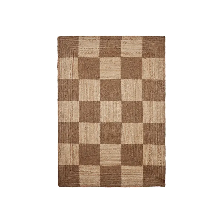 Oyoy Tapis Chess en jute | Naturel