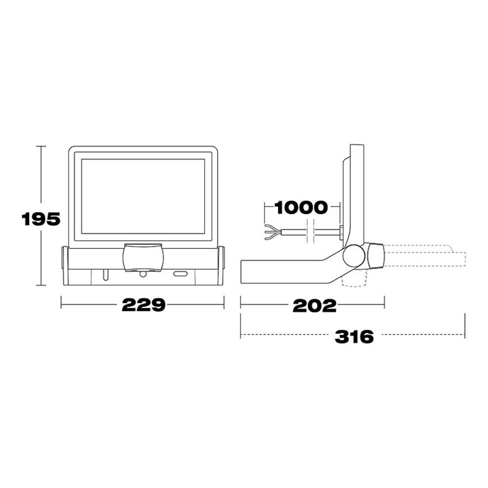 LYSKASTER STEINEL BEVEGELSESSENSOR XLED ONE HVIT