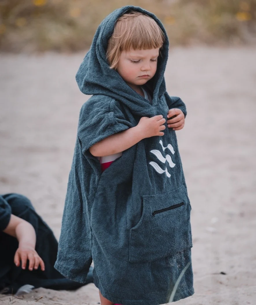 Watery badeponcho til børn - Bomuld - Pink