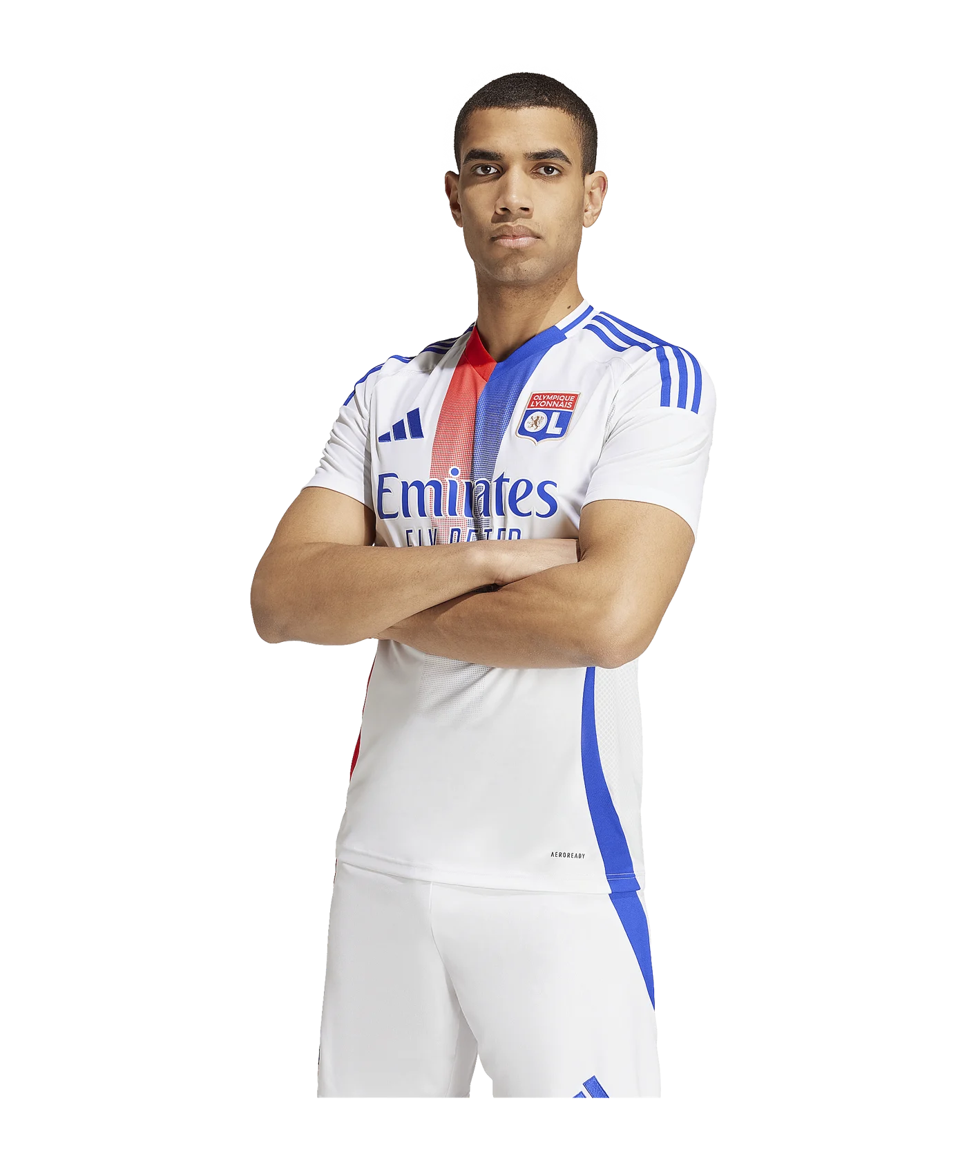 adidas Olympique Lyon Trikot Home 2024/2025 Weiss
