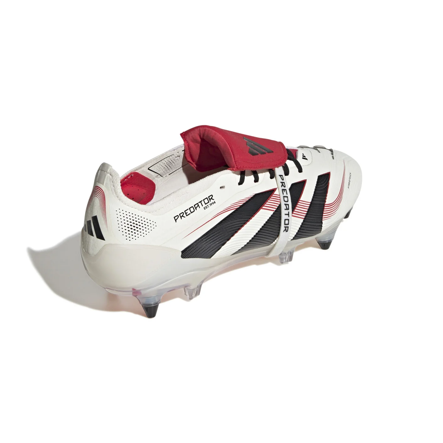 Adidas Predator Elite FT IJzeren-Nop Voetbalschoenen (SG) Wit Zwart Rood