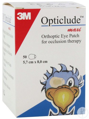 3M Opticlude Maxi Pansement Oculaire 50 Pièces Nouveau (1539M)