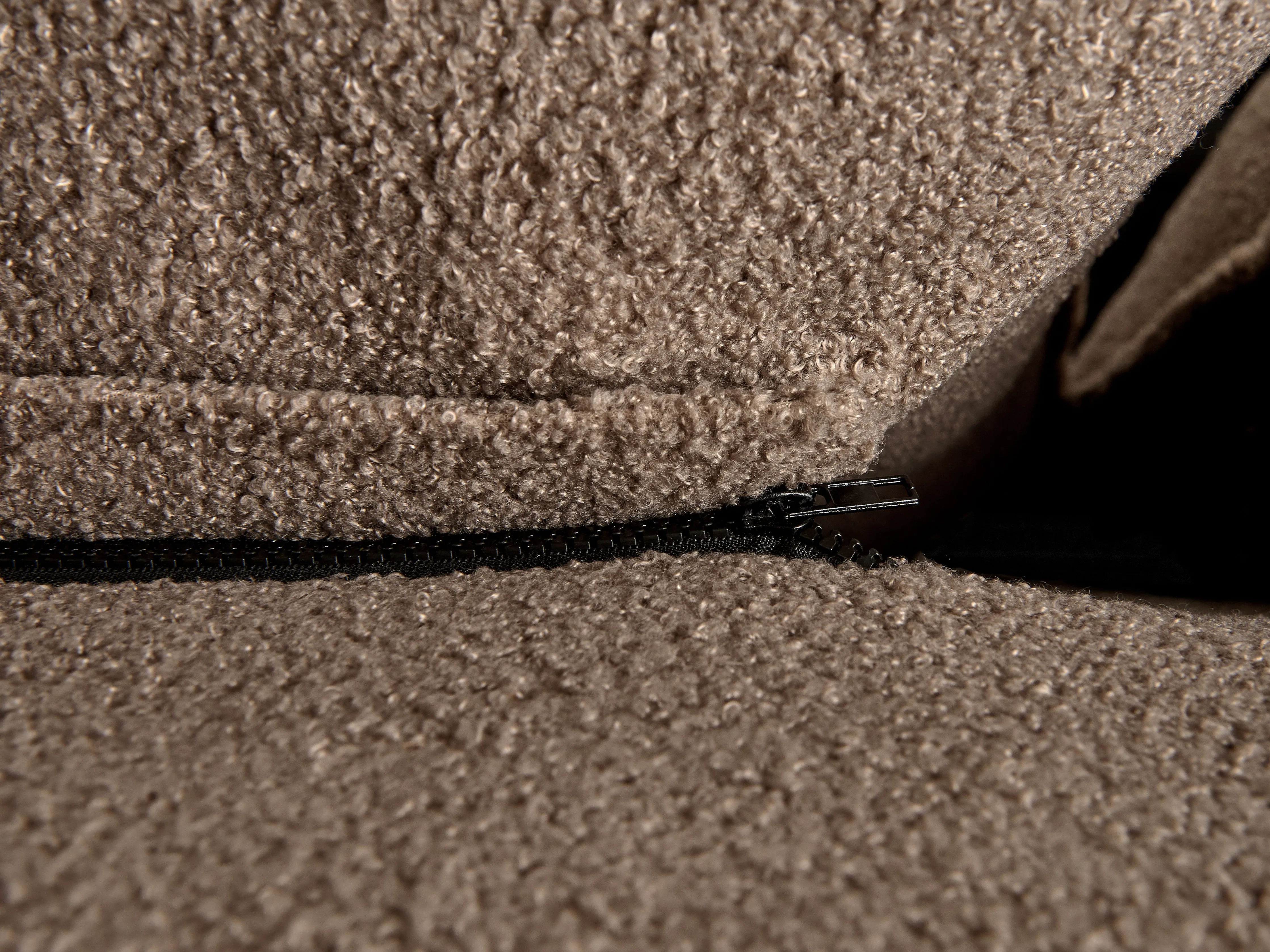Bed Bouclé BAJONNA 180 x 200 cm Bruin