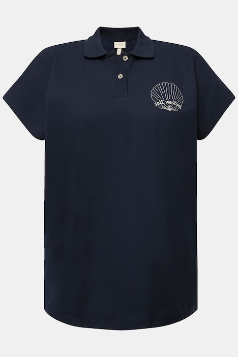 Poloshirt, Stickerei, Polokragen, Halbarm, Biobaumwolle