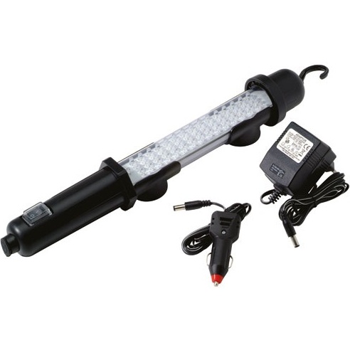 Baladeuse avec interupteur LED - rechargeable - 120 lm - noir