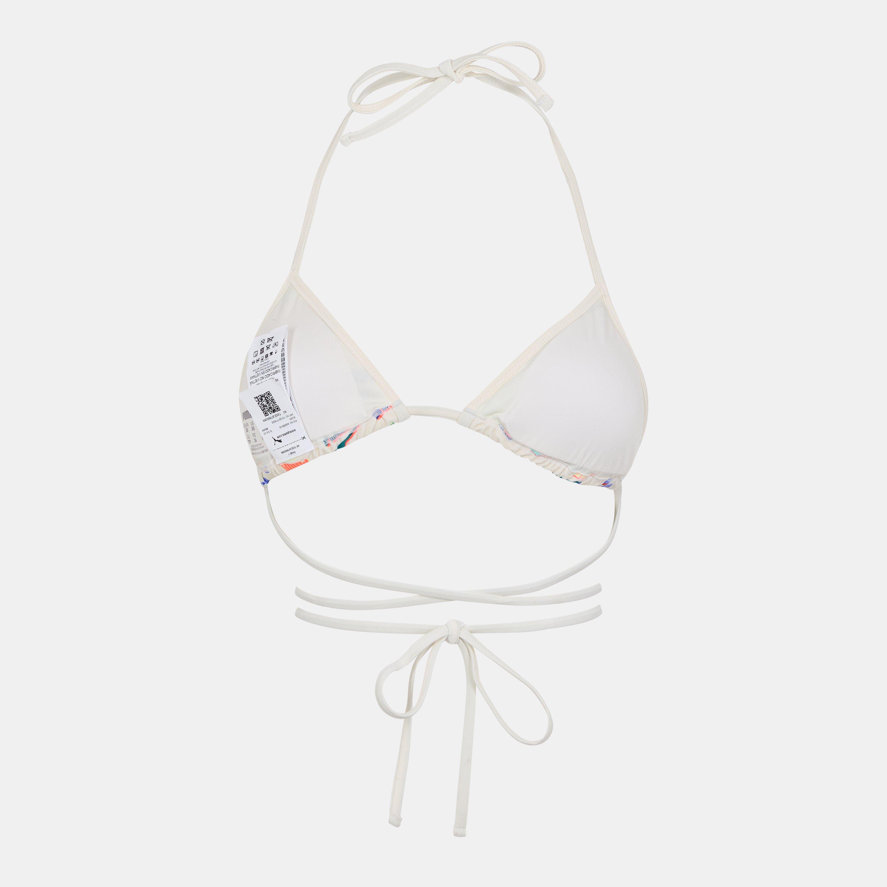 Puma Swim Wrap Triangle Bikini Top Womens
