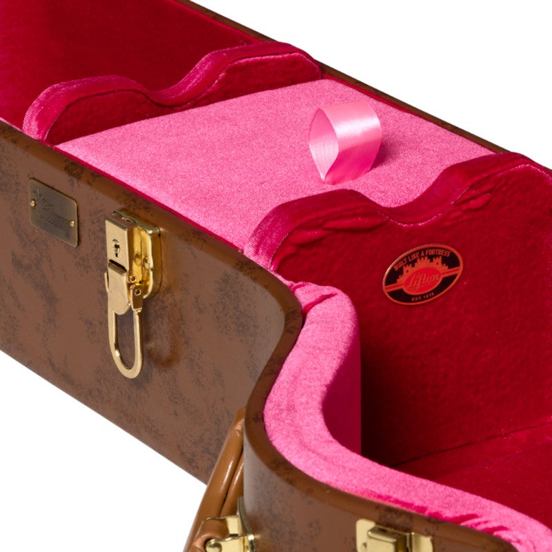 Gibson Lifton Historic Brown/Pink Hardshell Case SJ-200 koffer voor Gibson SJ-200