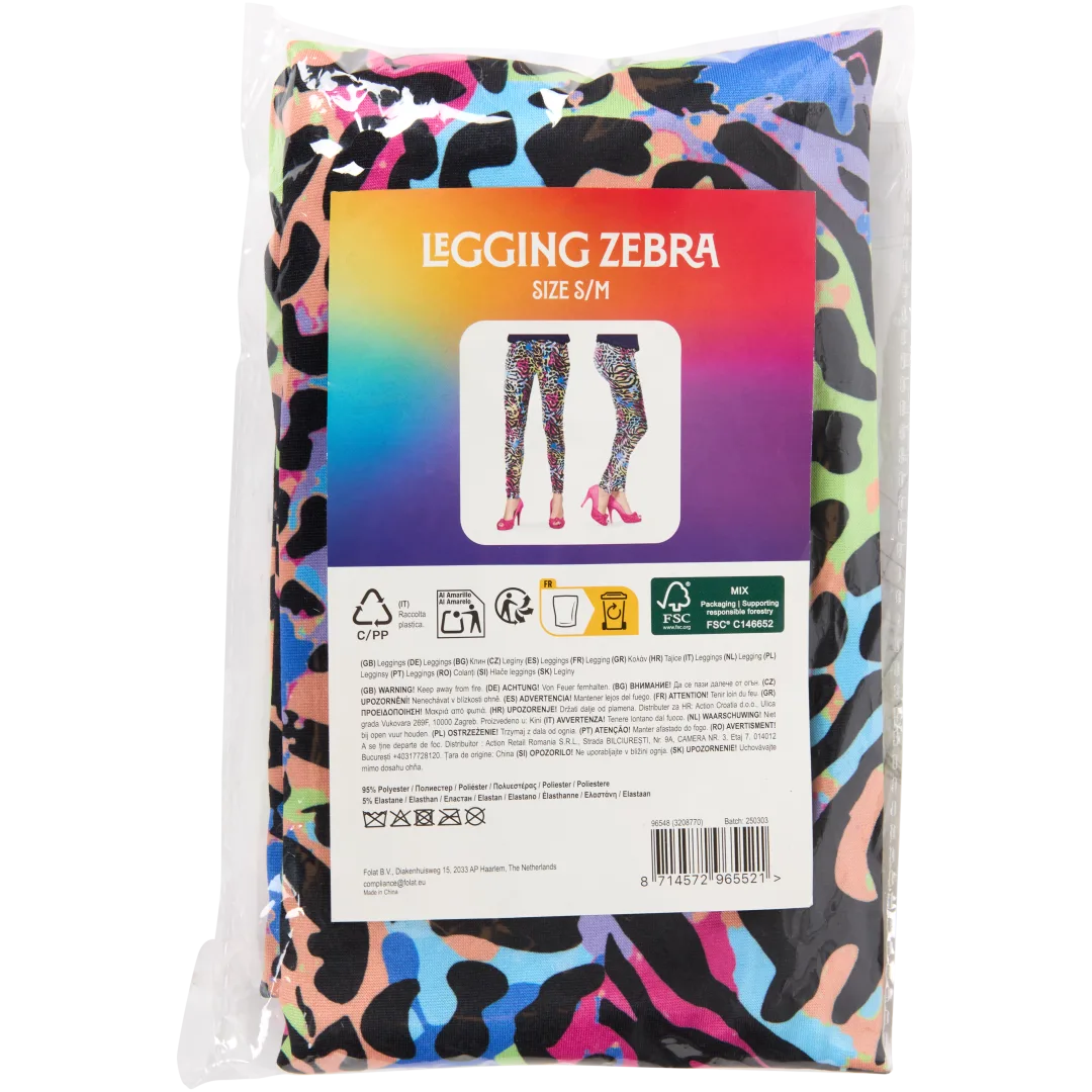 Metallic partylegging Maten S - XL | diverse kleuren