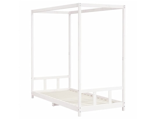 VIDAXL - Lit enfant Cadre de lit pour enfants blanc 90x200 cm bois de pin massif