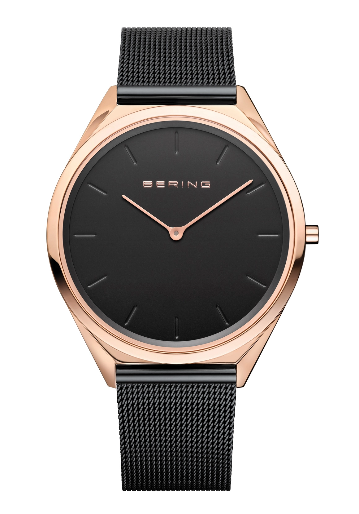 BERING Herrenuhr Ultra Slim 4.8 Schwarz 17039-166