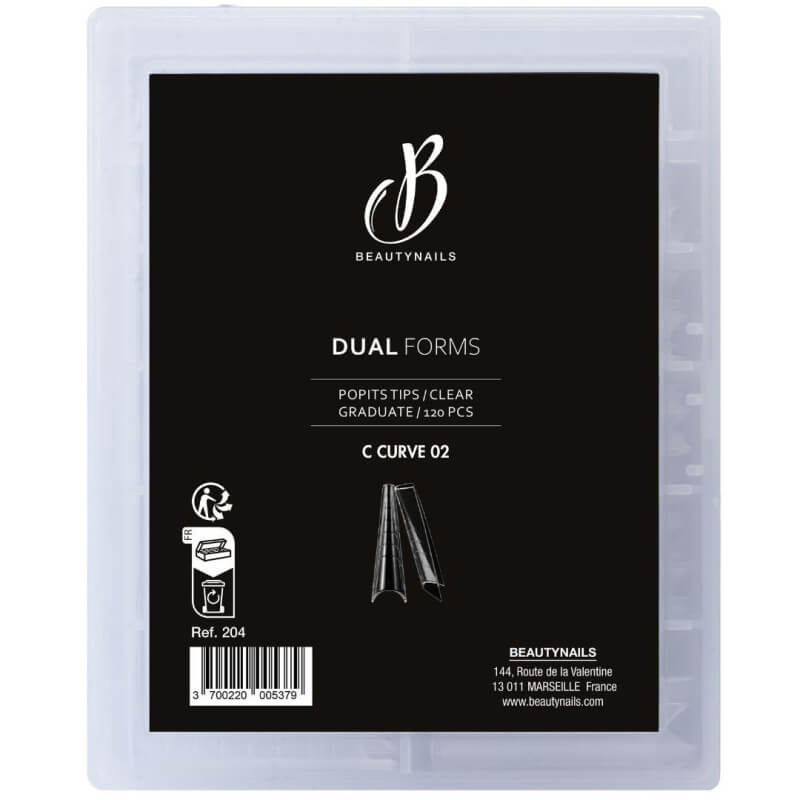 Tips Dual Form C curve 02 BeautyNails