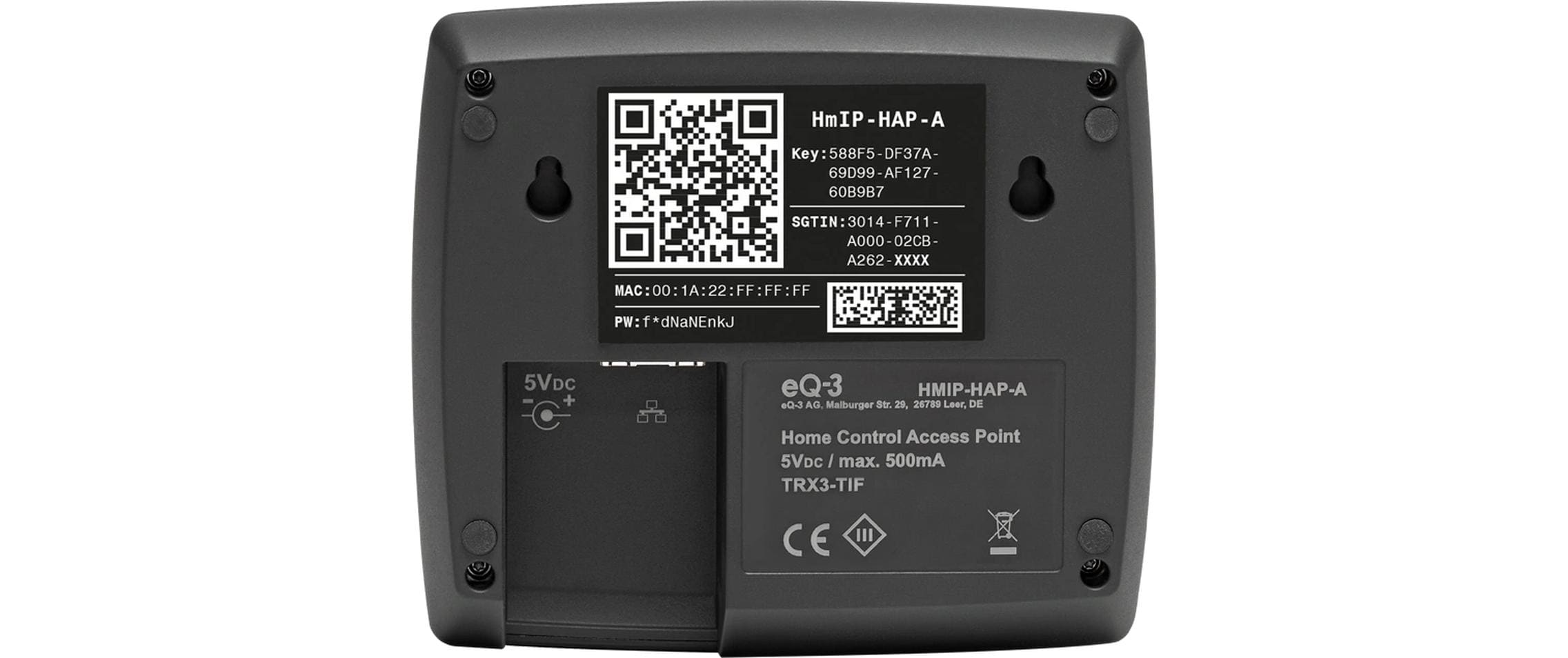 Smart Home Access Point HmIP-HAP-A - AnthrazitSmarthome Zentrale