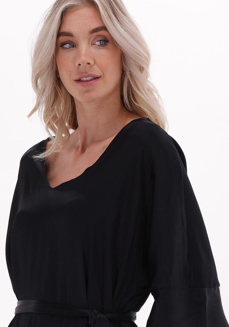 10DAYS zwarte 10days mini jurk kimono tunic