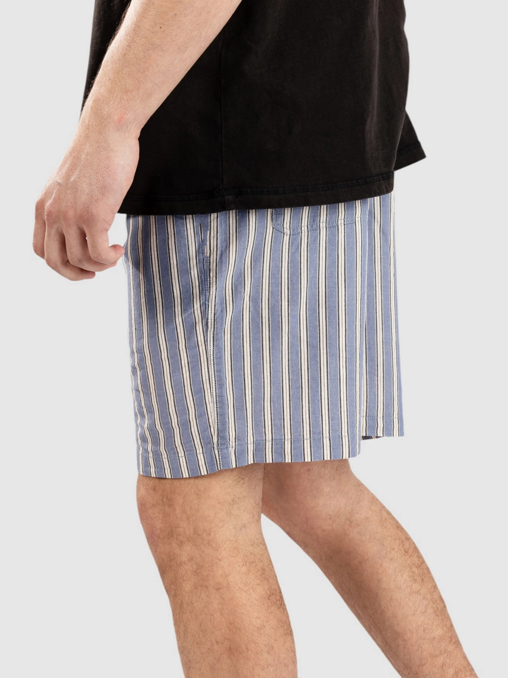 Rhythm Stripe Beach Shorts blue