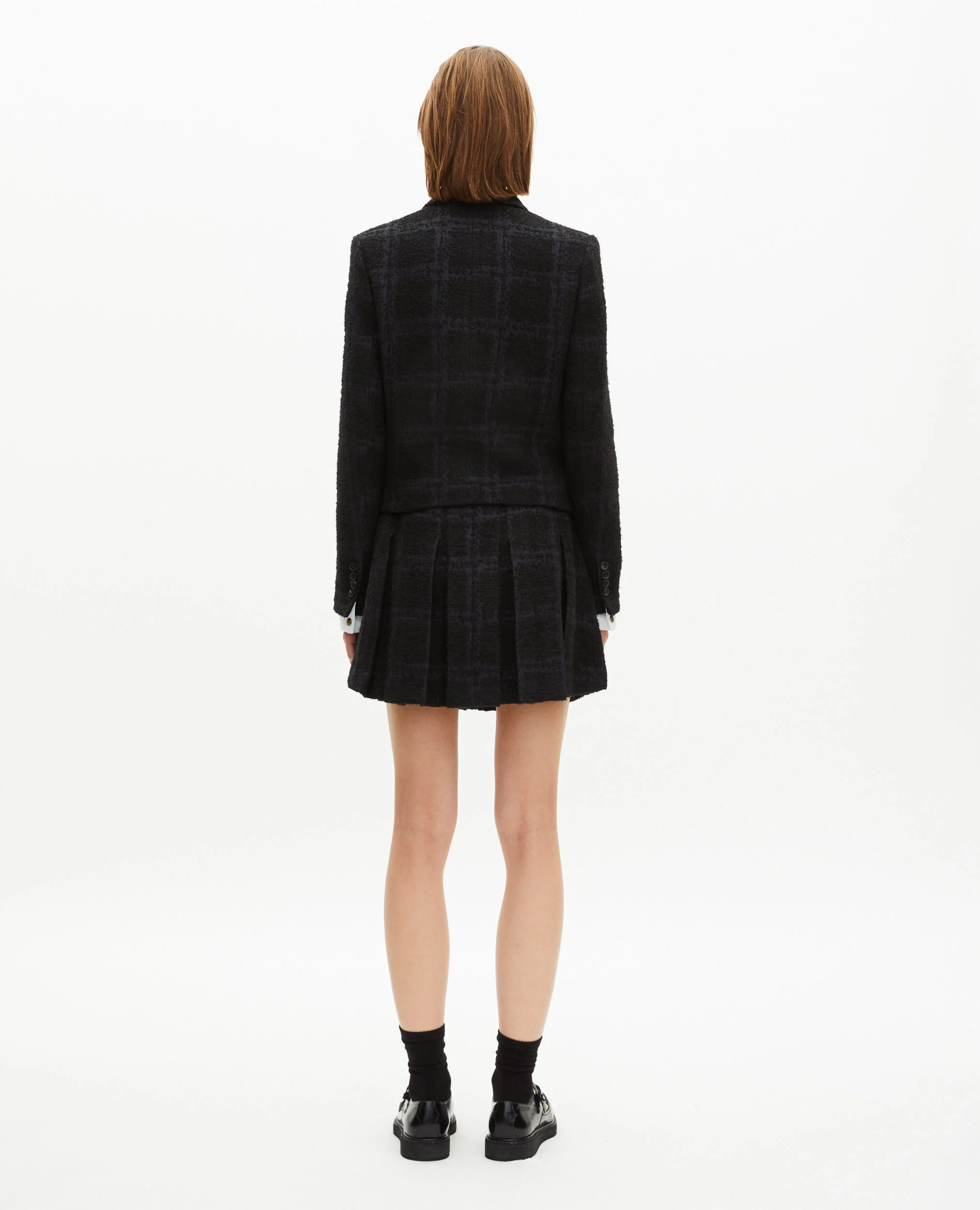 Veste tailleur courte marine