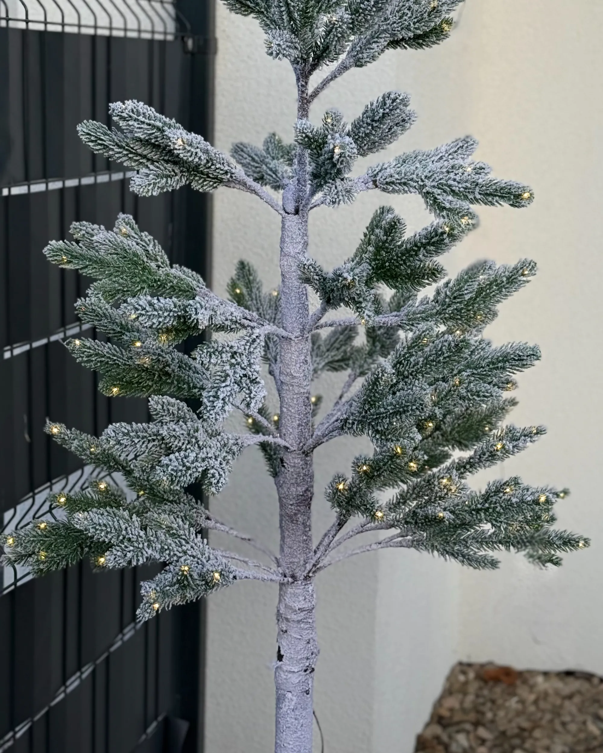 Buitendecoratie LED ALBIONI Boom 180 cm Wit