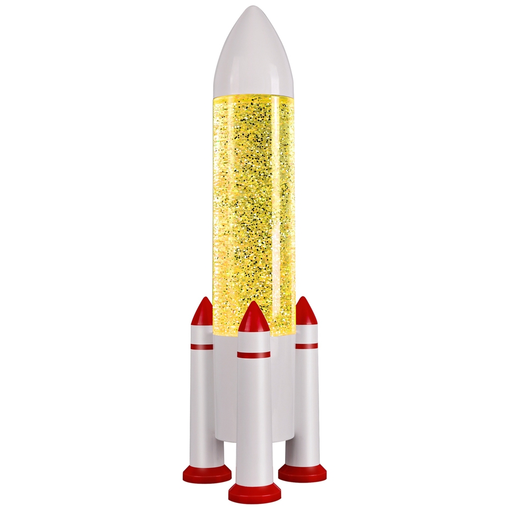 Raketen-Glitzerlampe mit USB-Anschluss